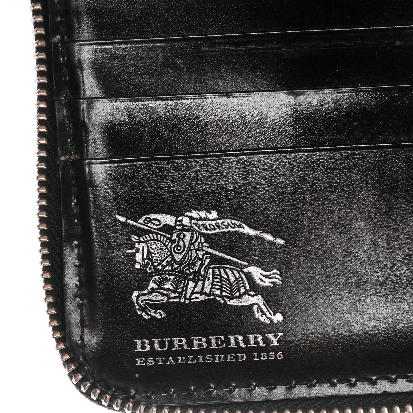 Supernova Check Compact Zip Around Wallet Black