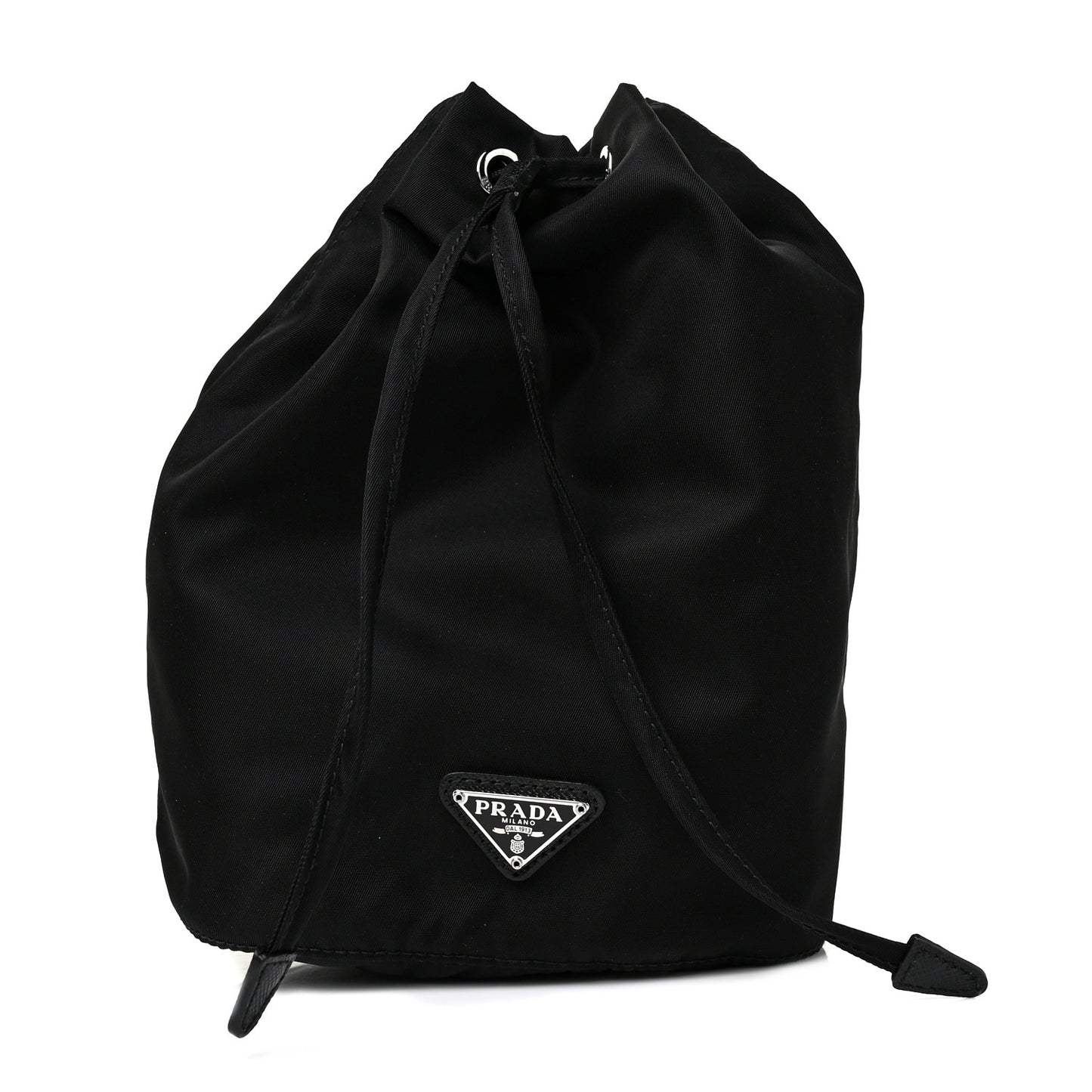 Nylon Vela Drawstring Pouch Black