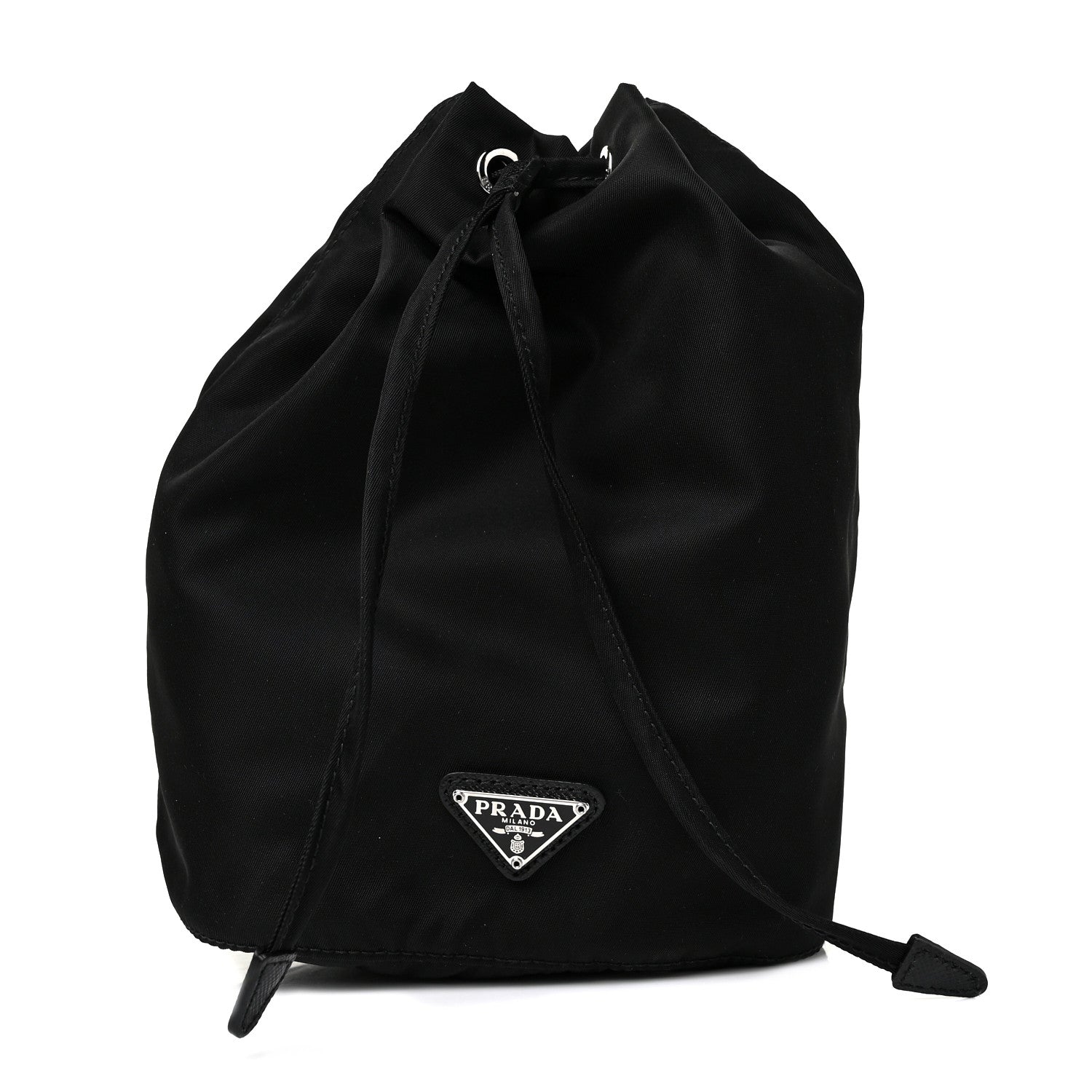 Prada Nylon Vela Drawstring Pouch Black 1 of 7