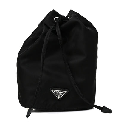 Prada Nylon Vela Drawstring Pouch Black 1 of 7