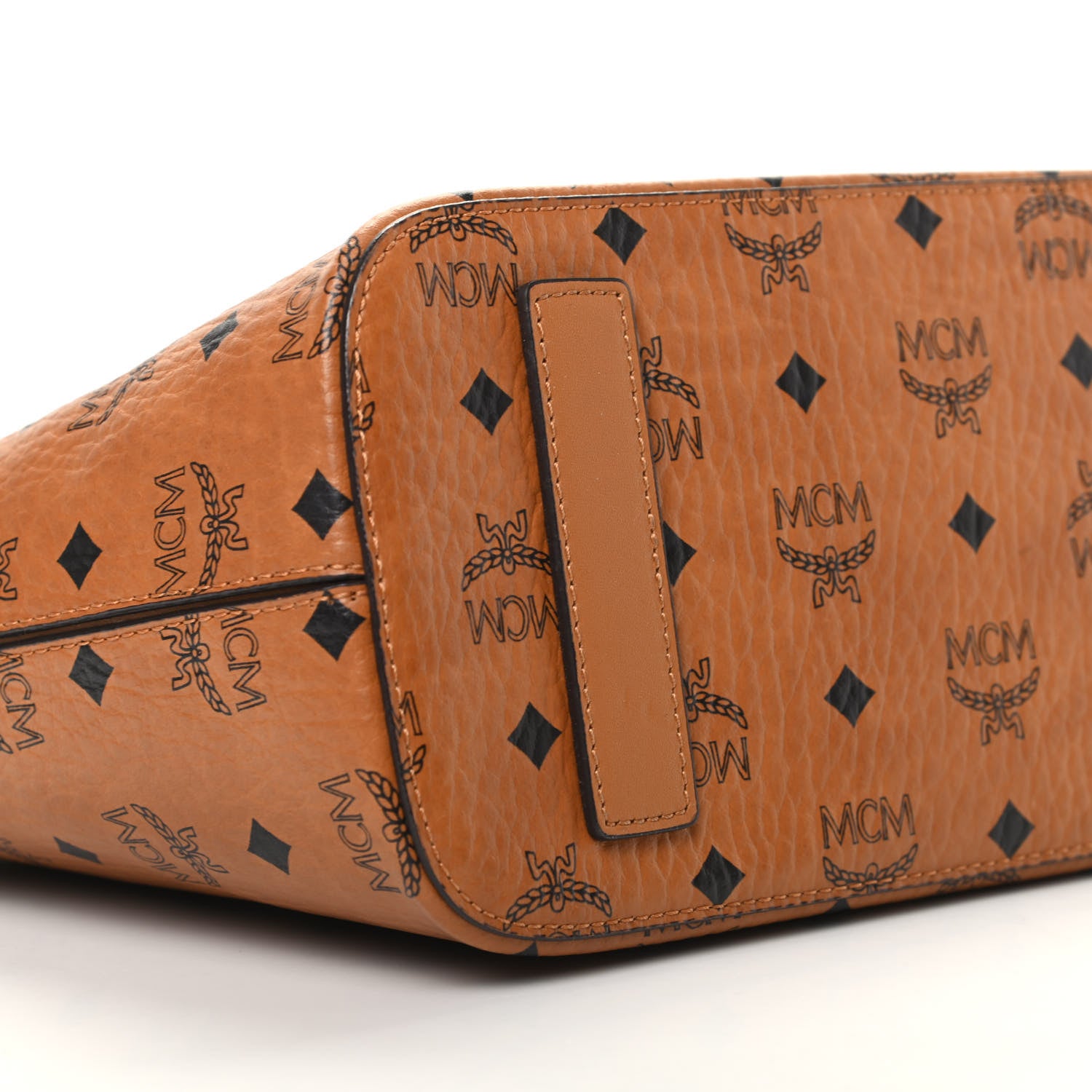 MCM Visetos Small Project Tote Cognac 7 of 9