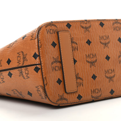 MCM Visetos Small Project Tote Cognac 7 of 9