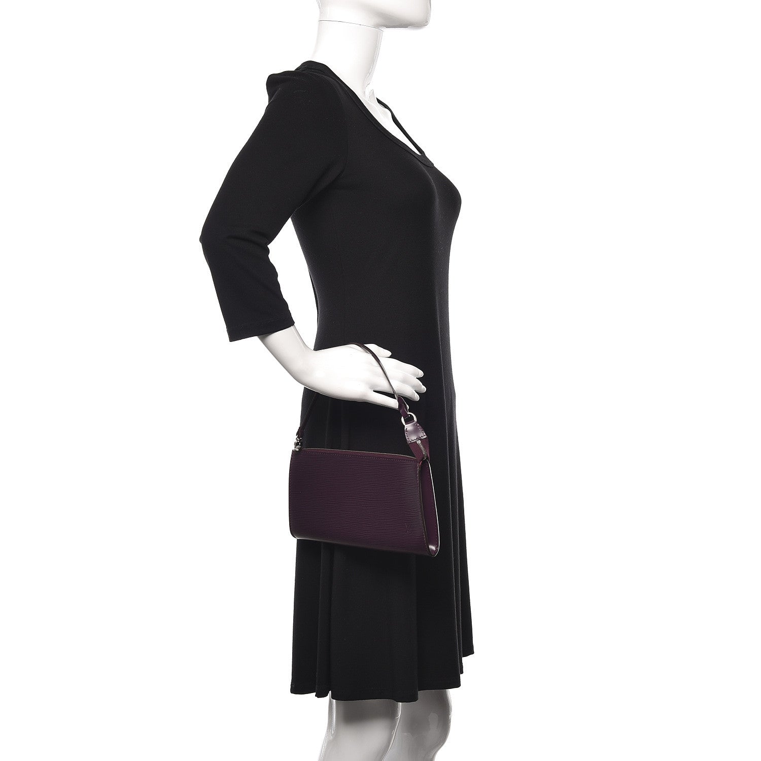Louis Vuitton Epi Pochette Accessories 24 Cassis 2 of 8