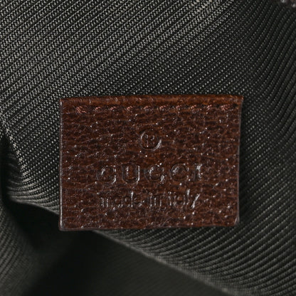 Gucci Monogram Calfskin Large Balthus Cosmetic Pouch Beige Ebony Cocoa 6 of 10