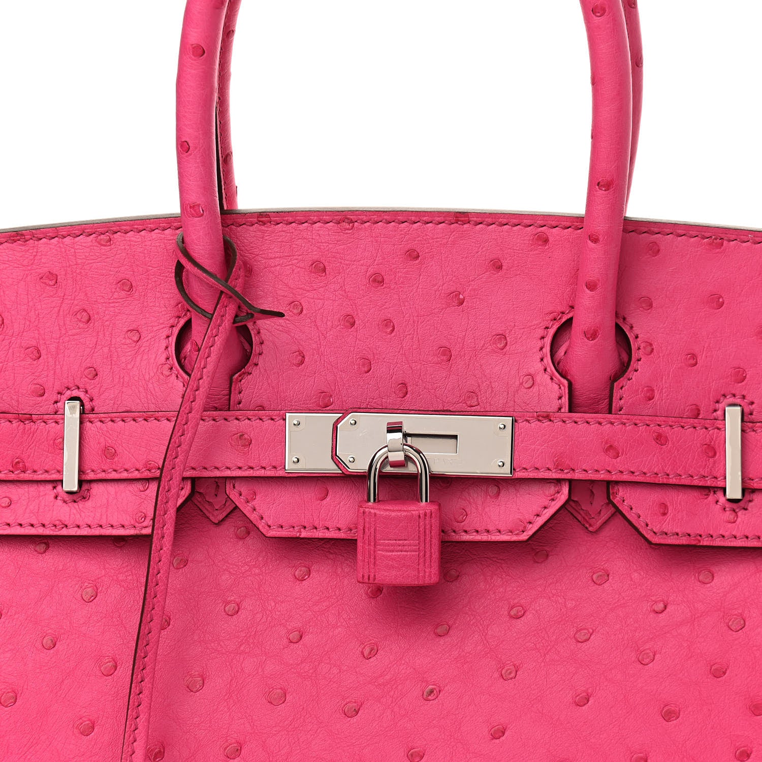 Hermes Ostrich Birkin 30 Rose Tyrien 8 of 10