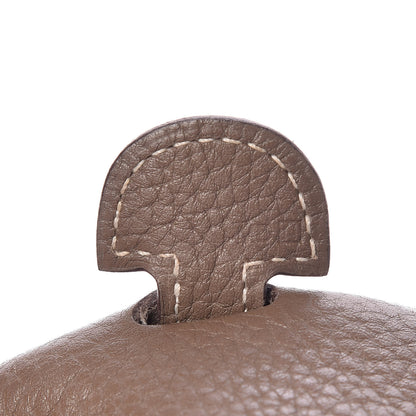 Hermes Taurillon Clemence Evelyne III PM Etoupe 7 of 16