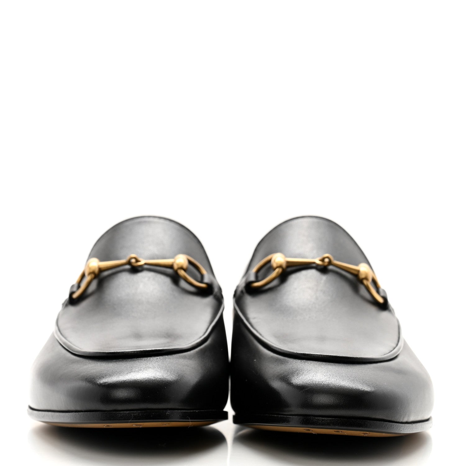 Gucci Calfskin Womens Jordaan Loafers 38 Black 2 of 9