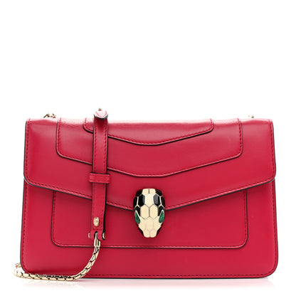 Bulgari Calfskin Serpenti Forever Crossbody Bag Pink 1 of 13