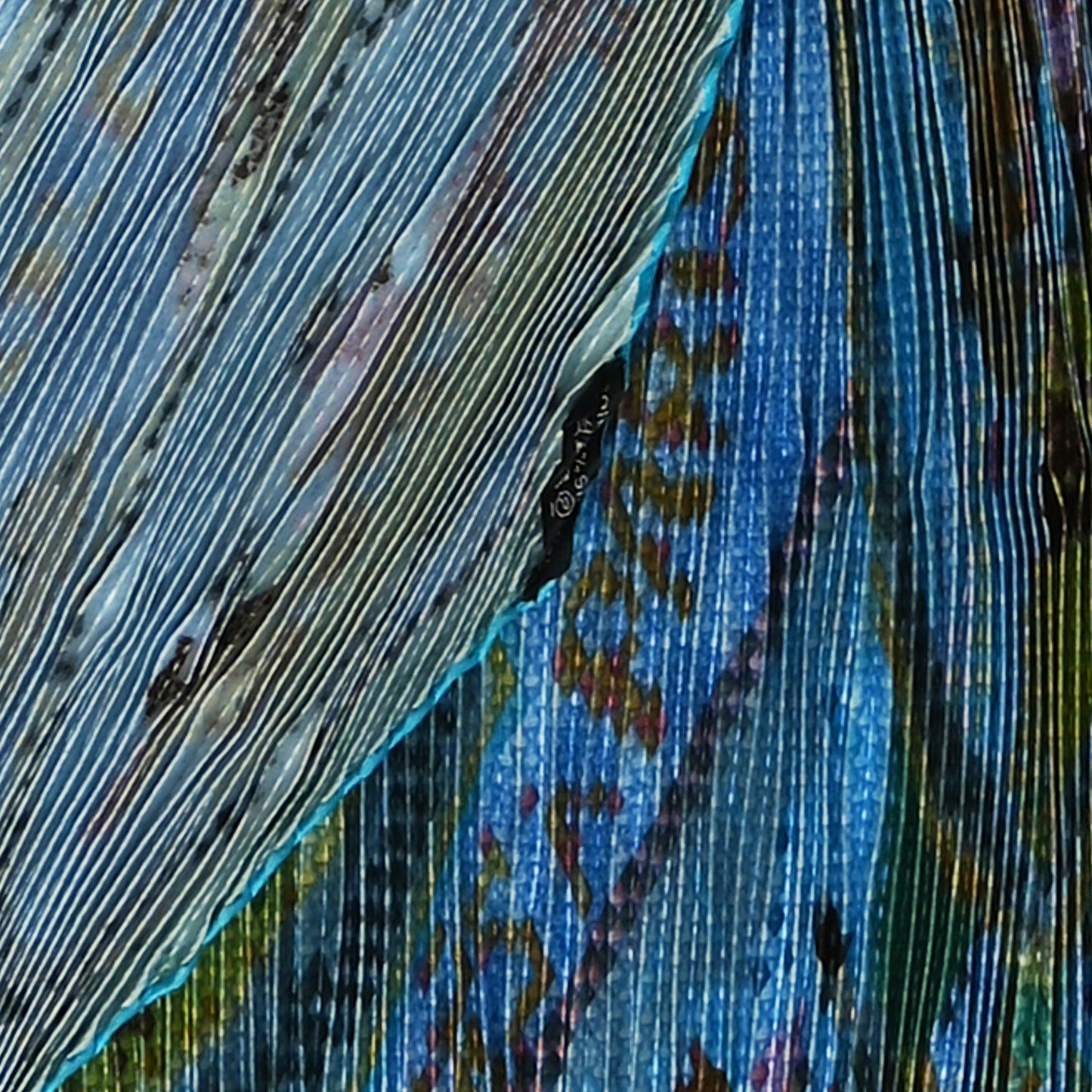 Silk Plisse Scarf 90