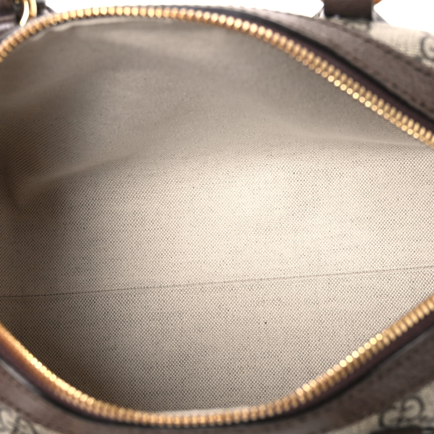 GG Supreme Monogram Web Small Ophidia Top Handle Bag Beige Ebony