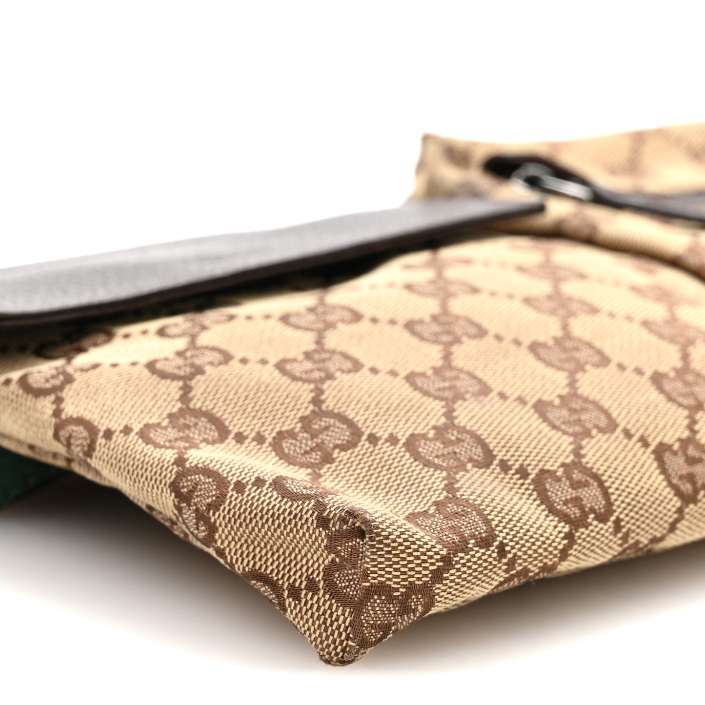 Monogram Web Belt Bag Dark Brown