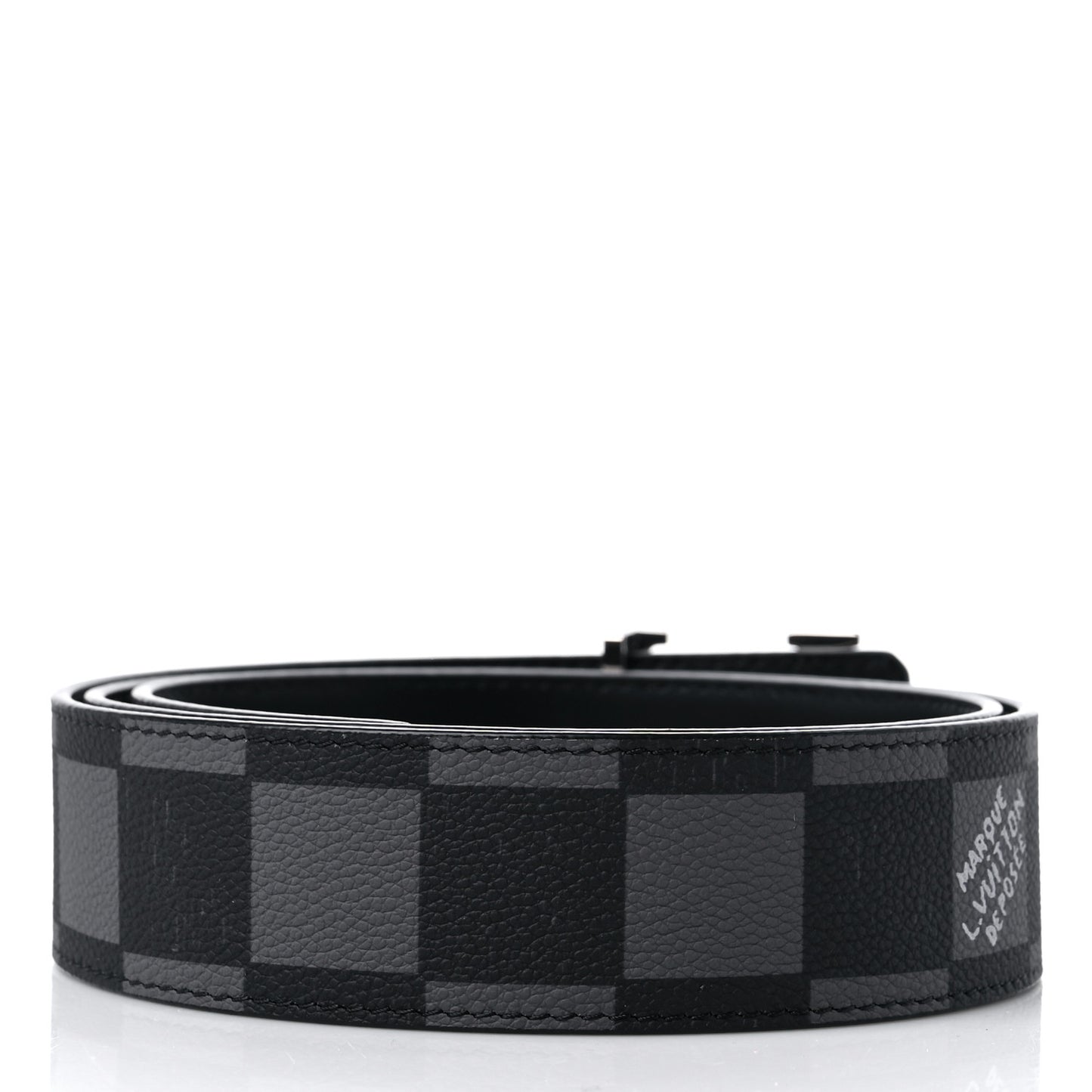 Damier Graphite 40mm LV Initiales Belt 95 38