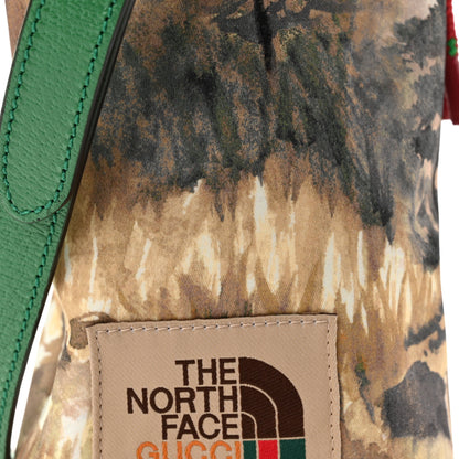 Gucci X THE NORTH FACE Econyl Nylon Barrel Shoulder Bag Green Multicolor 8 of 11