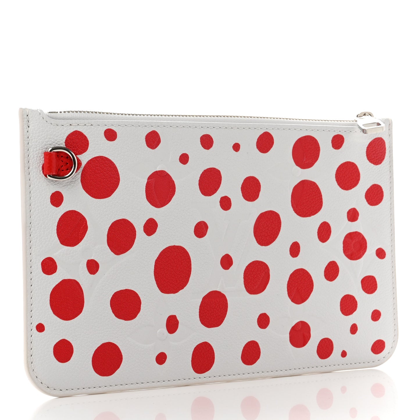 LV X YK Empreinte Infinity Dots Neverfull MM Pochette Rouge White