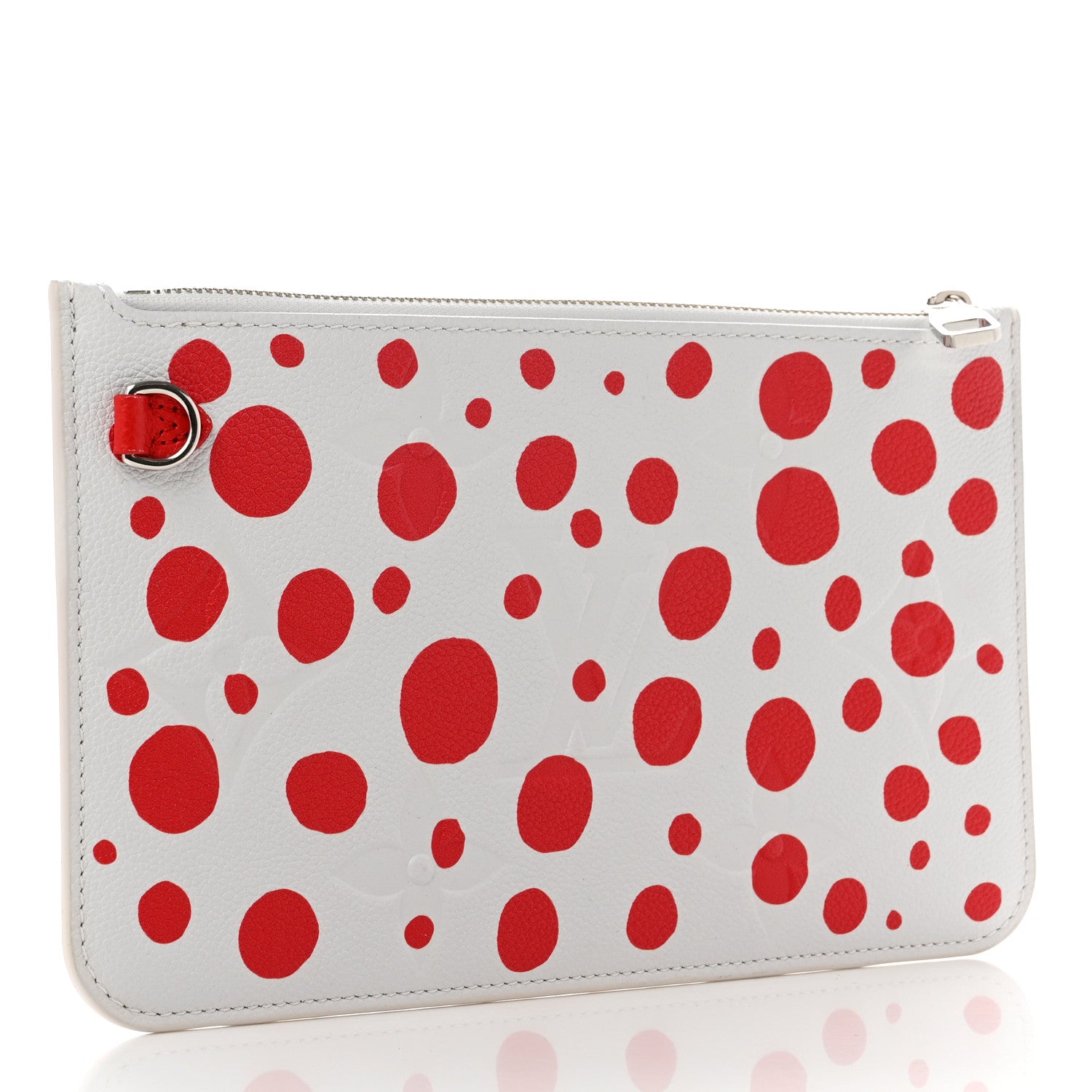 Louis Vuitton LV X YK Empreinte Infinity Dots Neverfull MM Pochette Rouge White 3 of 6