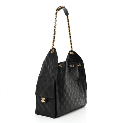 Chanel Caviar Quilted Medium Chanel 25 Handbag Black 4 of 11