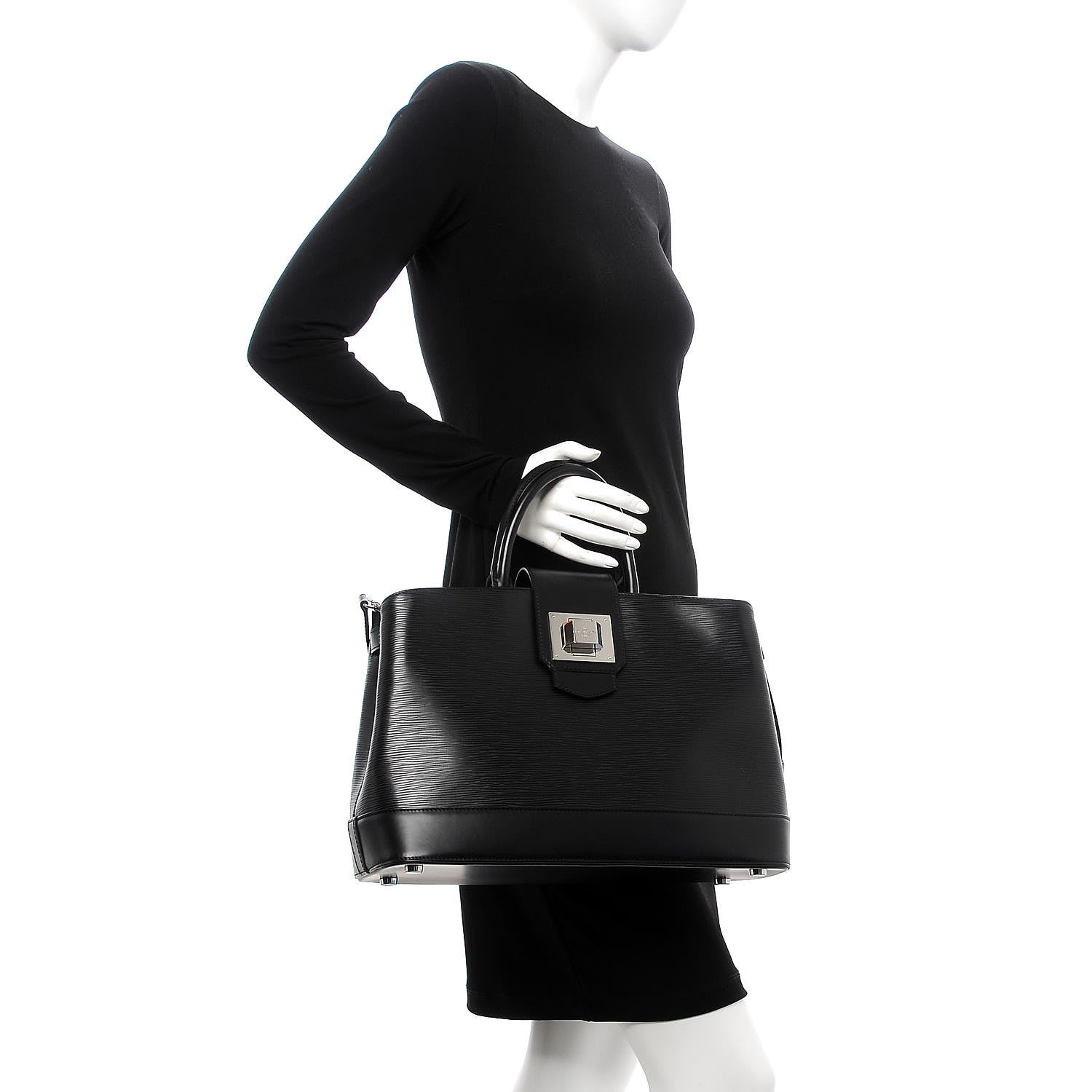 Louis Vuitton Epi Mirabeau GM Black 3 of 8