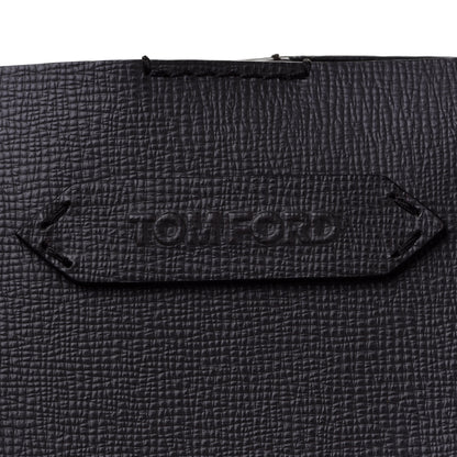 Tom Ford Grained Calfskin Small T Tote Grey 7 of 12