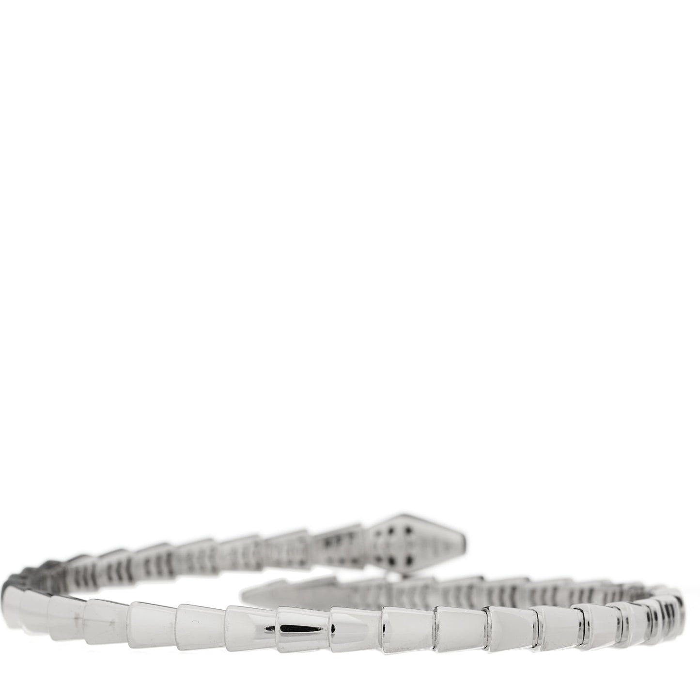 18K White Gold Serpenti Viper Bracelet L