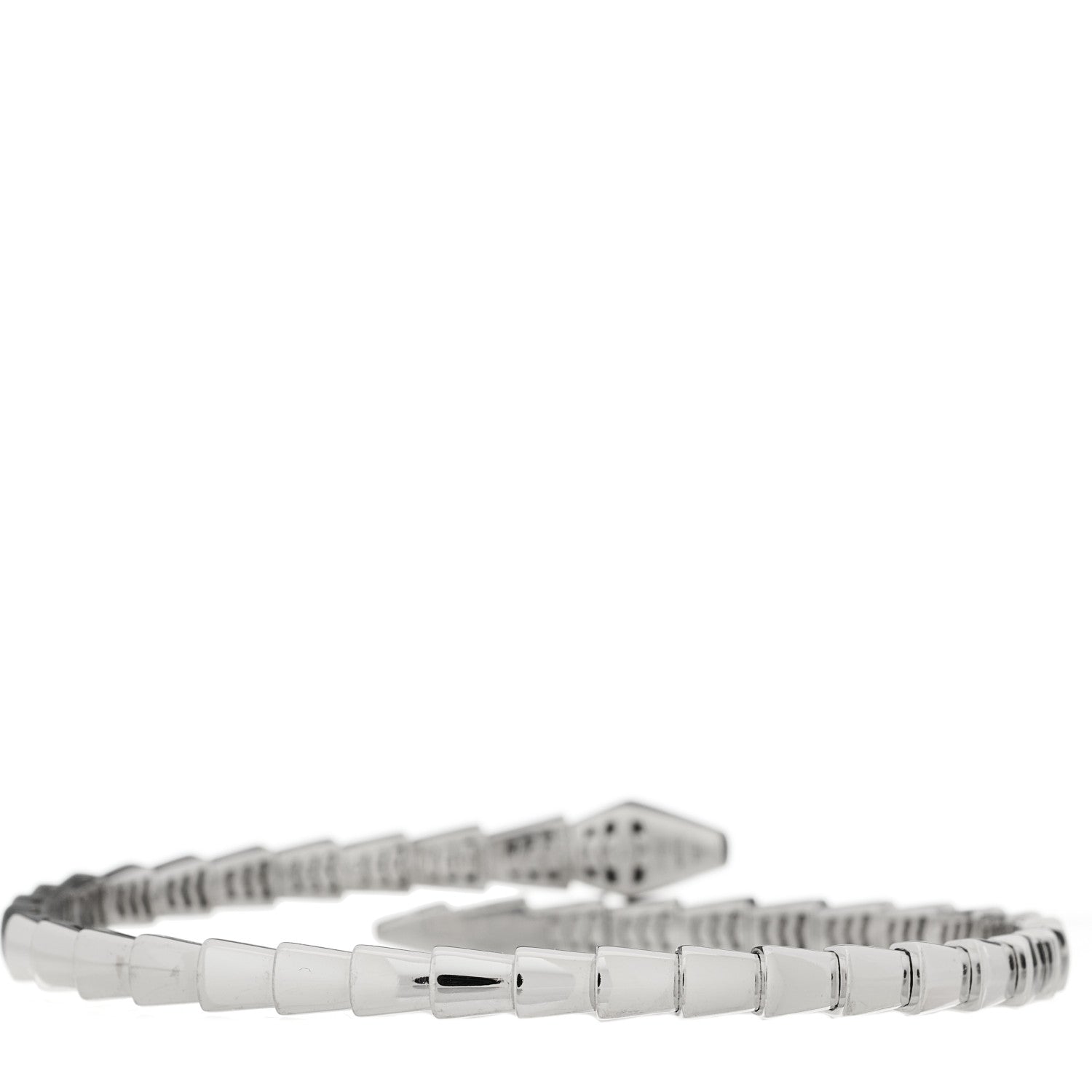 Bulgari 18K White Gold Serpenti Viper Bracelet L 2 of 4