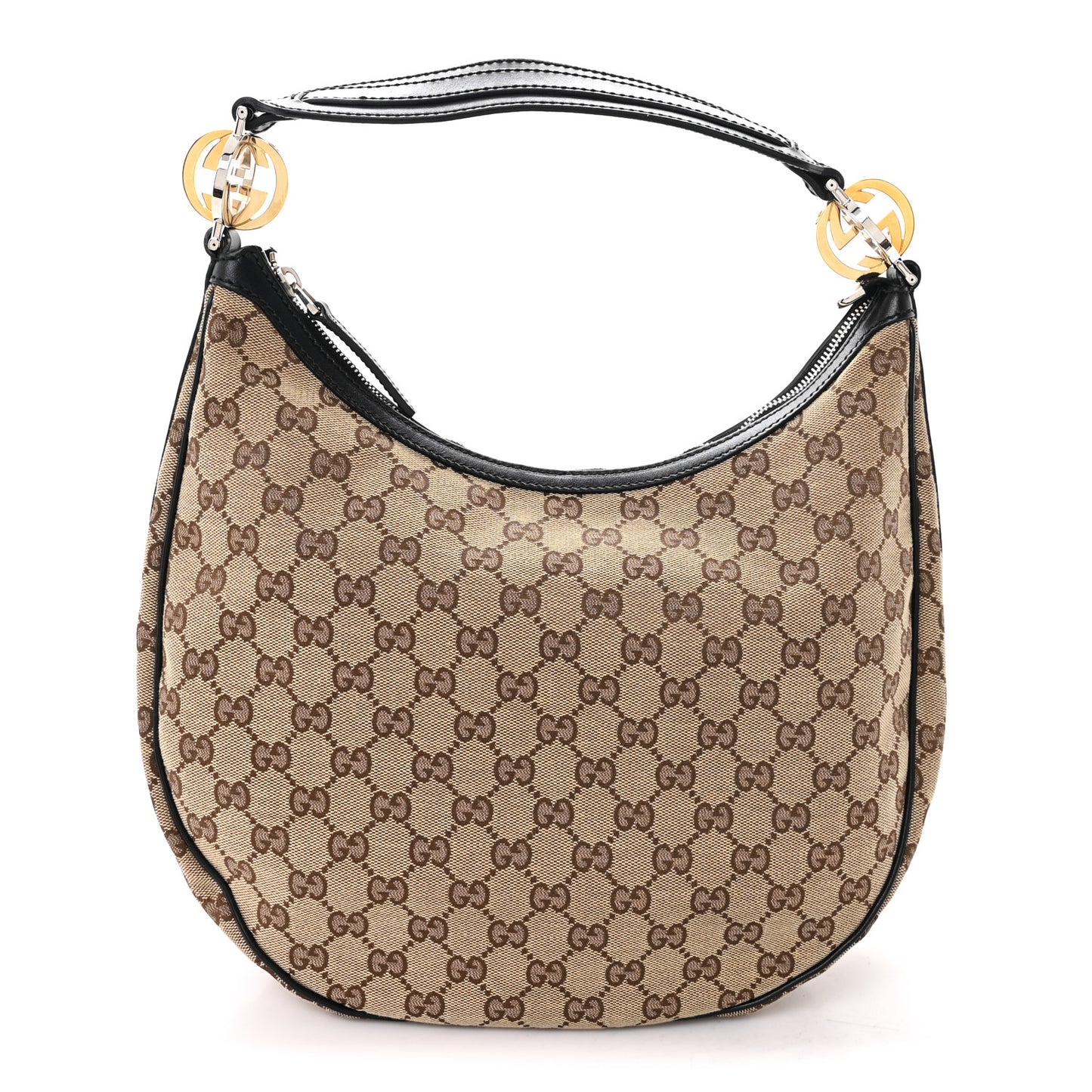 Monogram Medium GG Twins Hobo Black