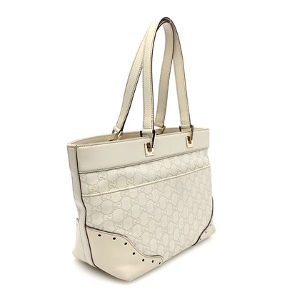 Gucci Guccissima Large Punch Tote Ivory 3 of 10