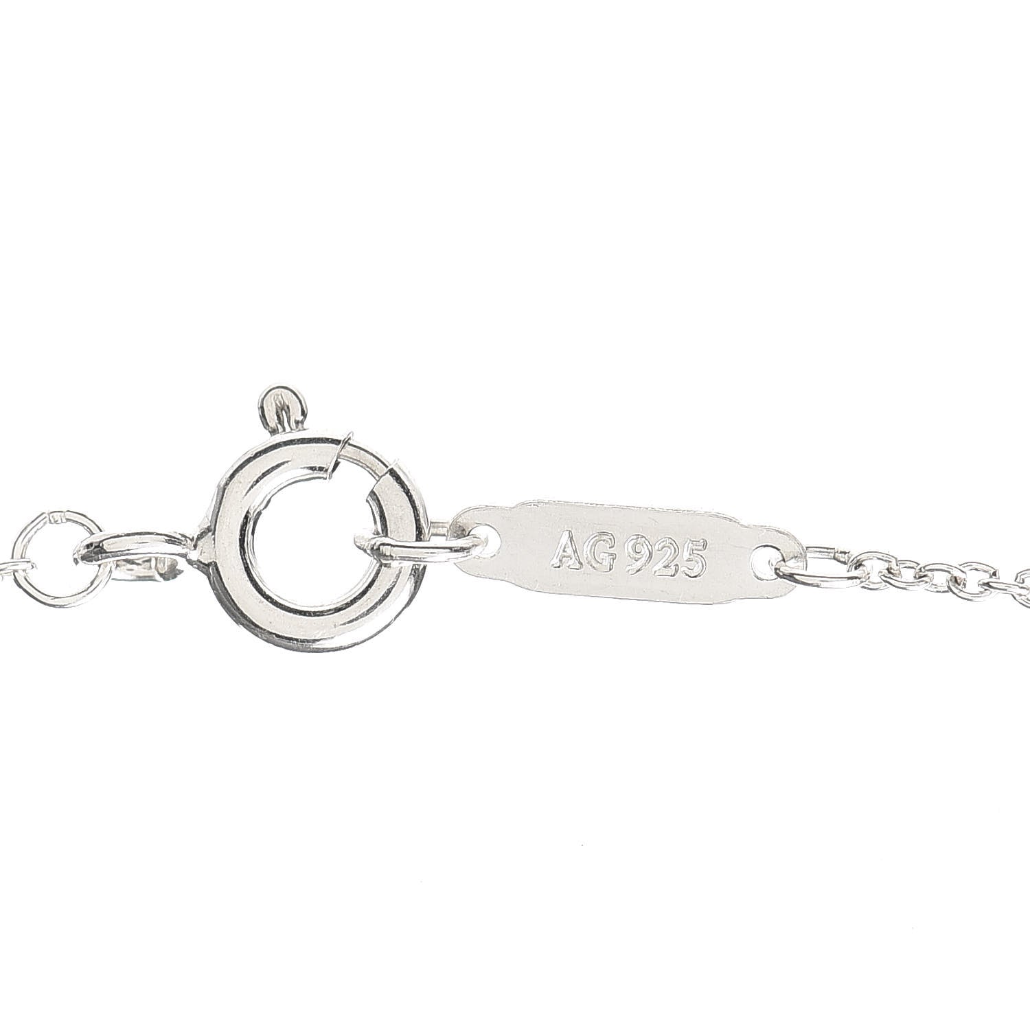 Tiffany Sterling Silver Return to Tiffany Heart Lock Pendant Necklace 4 of 6