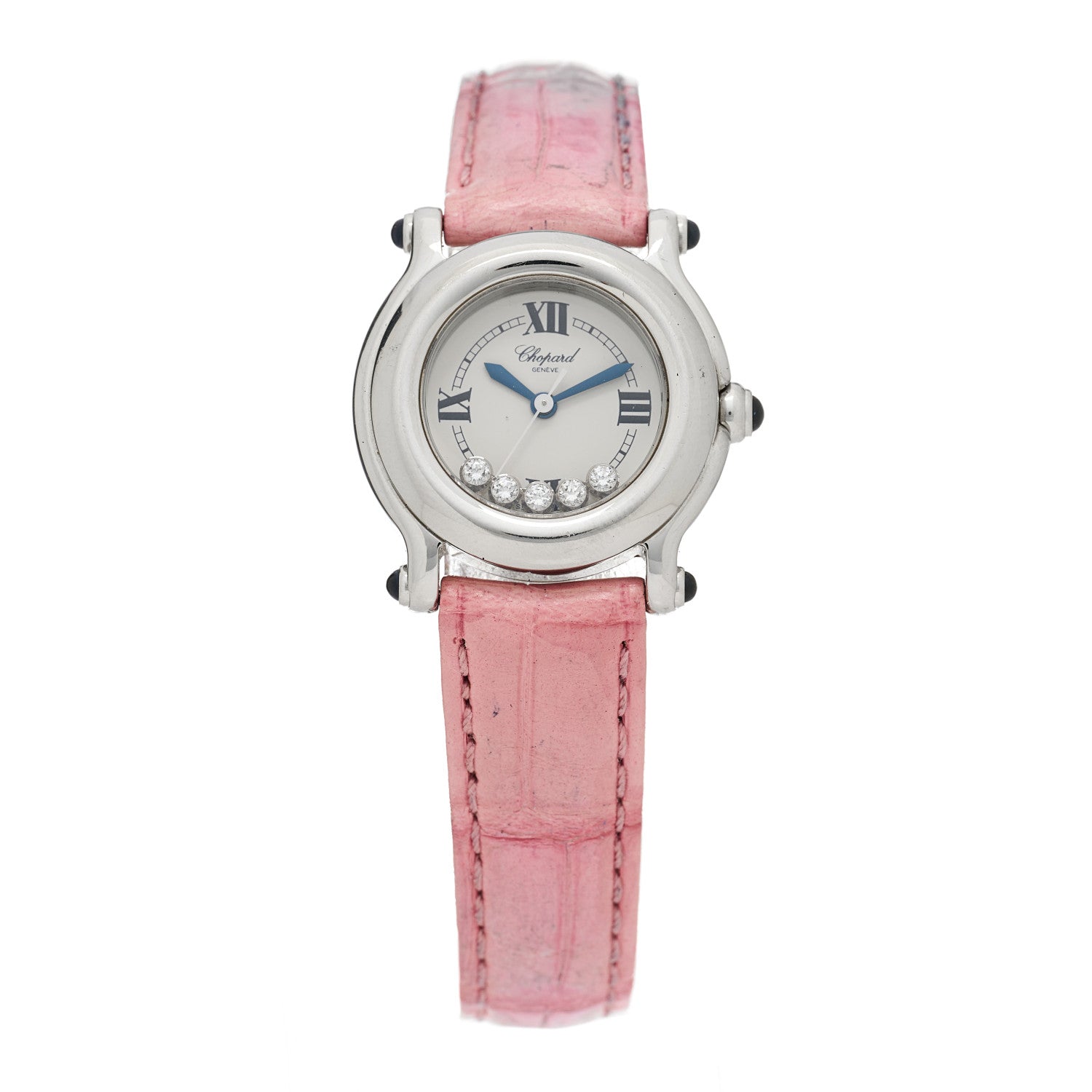Chopard Stainless Steel Alligator 5 Diamond 26mm Happy Sport Quartz Watch 1 of 4