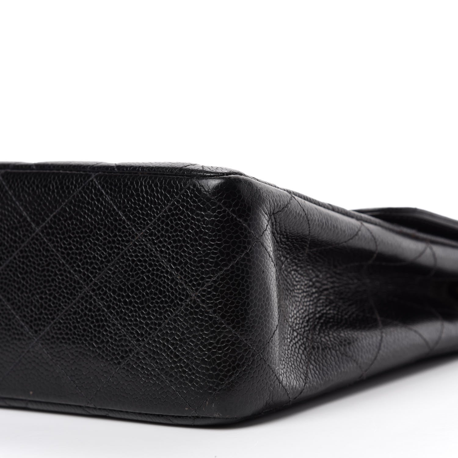 Chanel Caviar Quilted Jumbo Single Flap Black 7 of 12