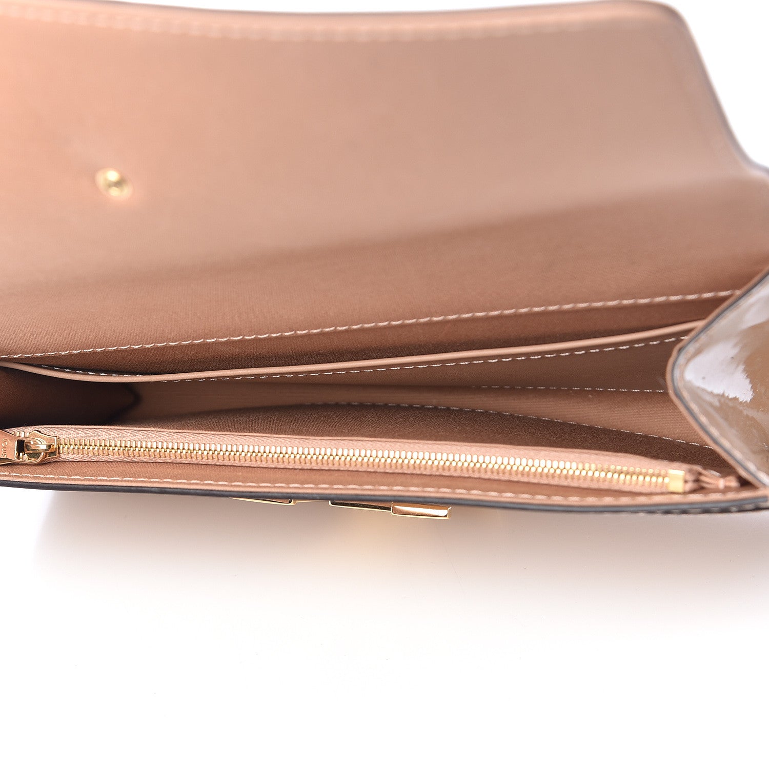 Louis Vuitton Patent Louise Clutch Nude 5 of 14