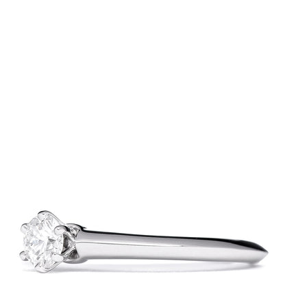 Tiffany Platinum Diamond .27ct Solitaire Engagement Ring 50 5.25 3 of 5