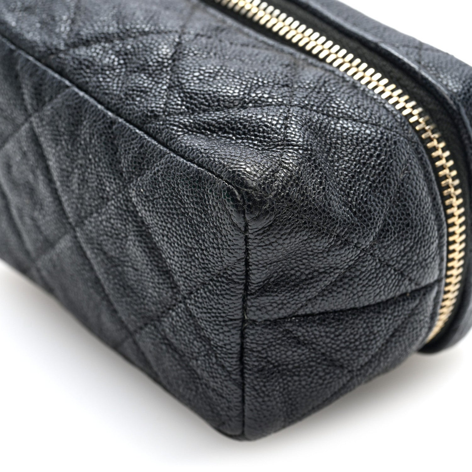 Chanel Caviar Quilted Mini Top Handle Vanity With Chain Black 9 of 9