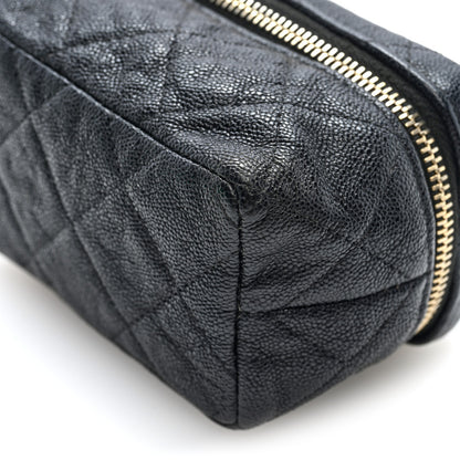 Chanel Caviar Quilted Mini Top Handle Vanity With Chain Black 9 of 9