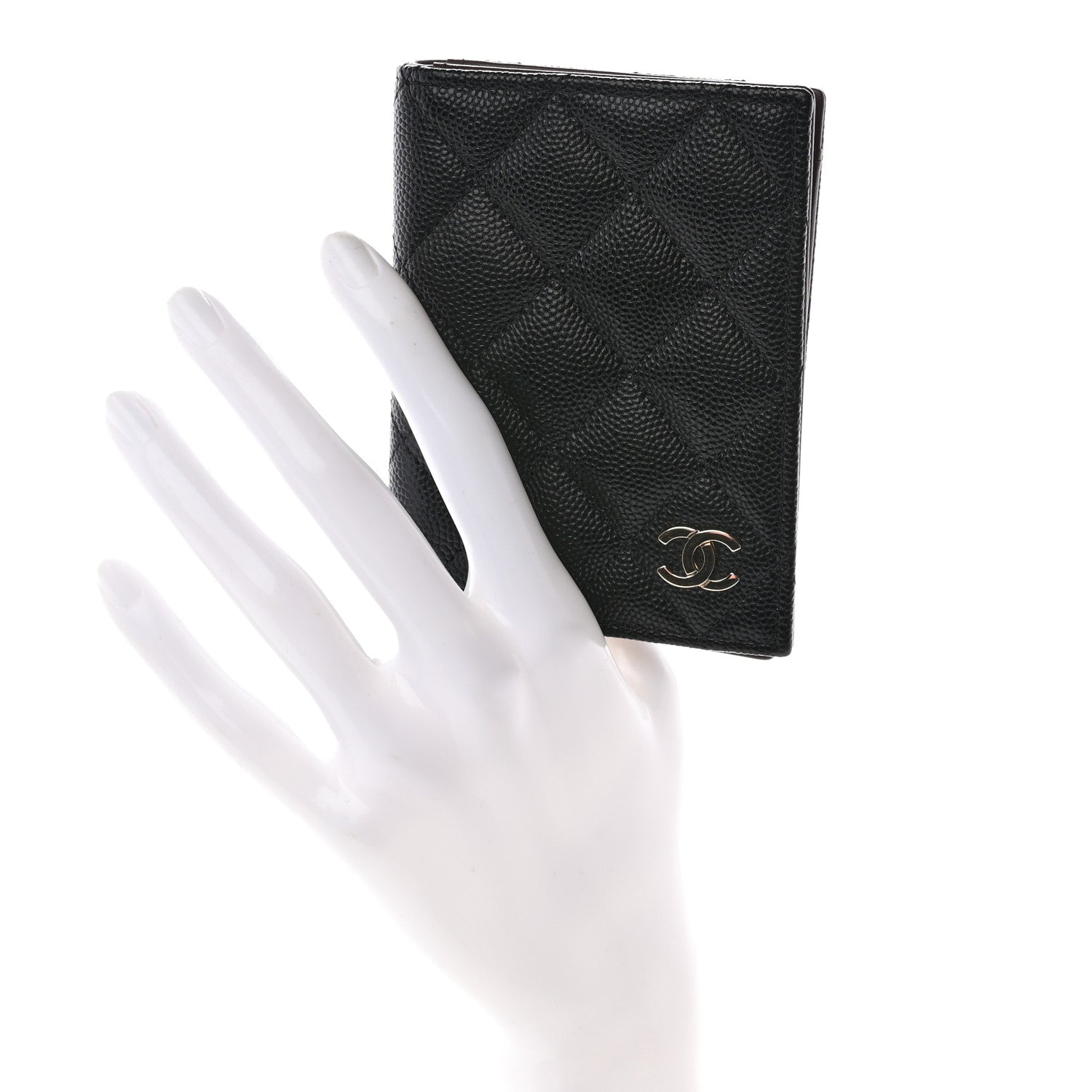 Chanel Caviar Quilted Card Holder Wallet Black 2 of 9