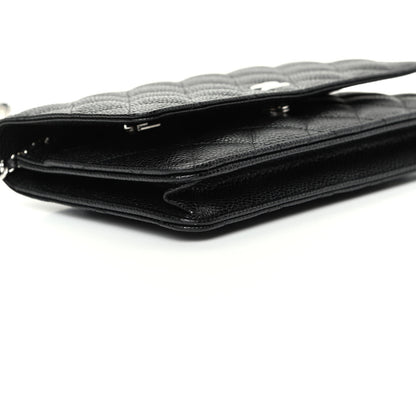 Chanel Caviar Quilted Wallet On Chain WOC Black 6 of 10