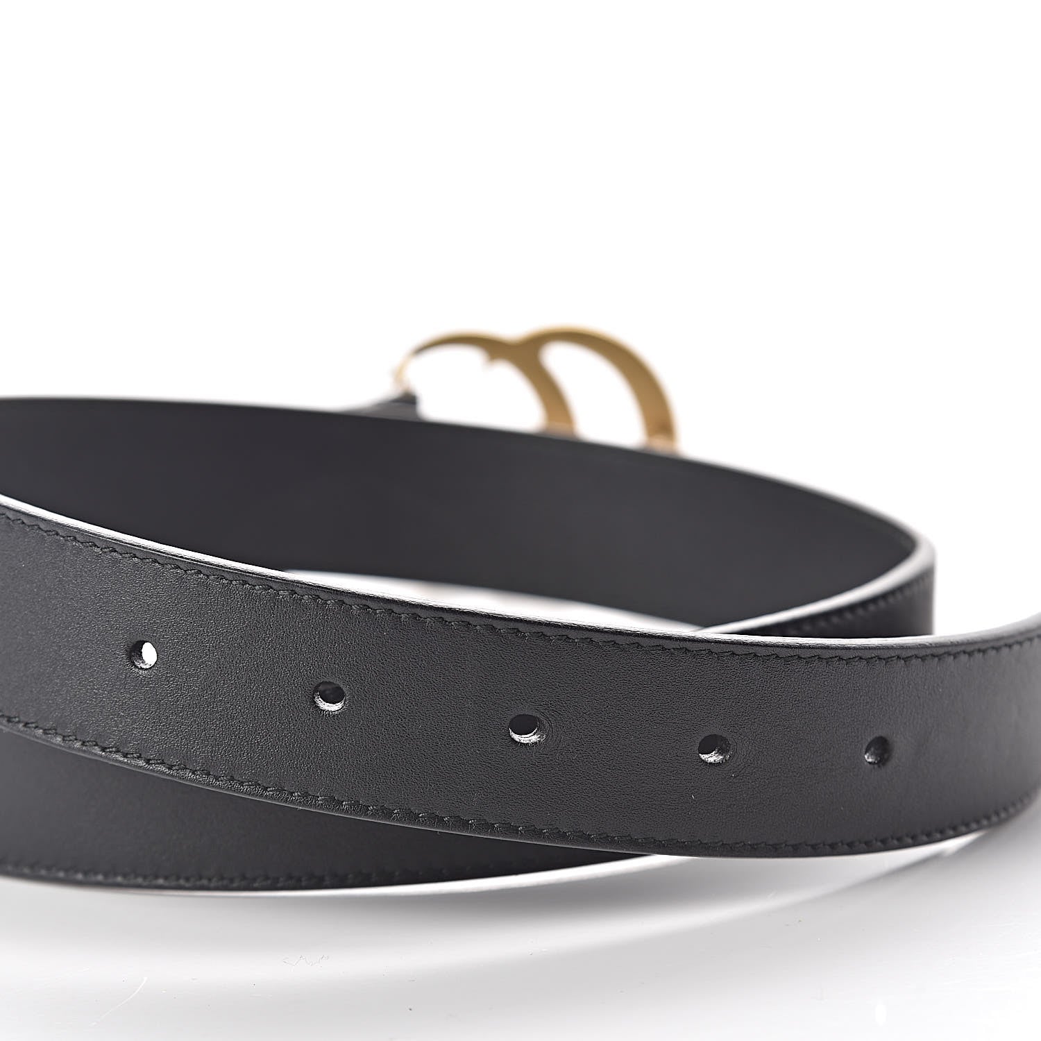 Gucci Calfskin Double G 30mm Belt 85 34 Black 6 of 6