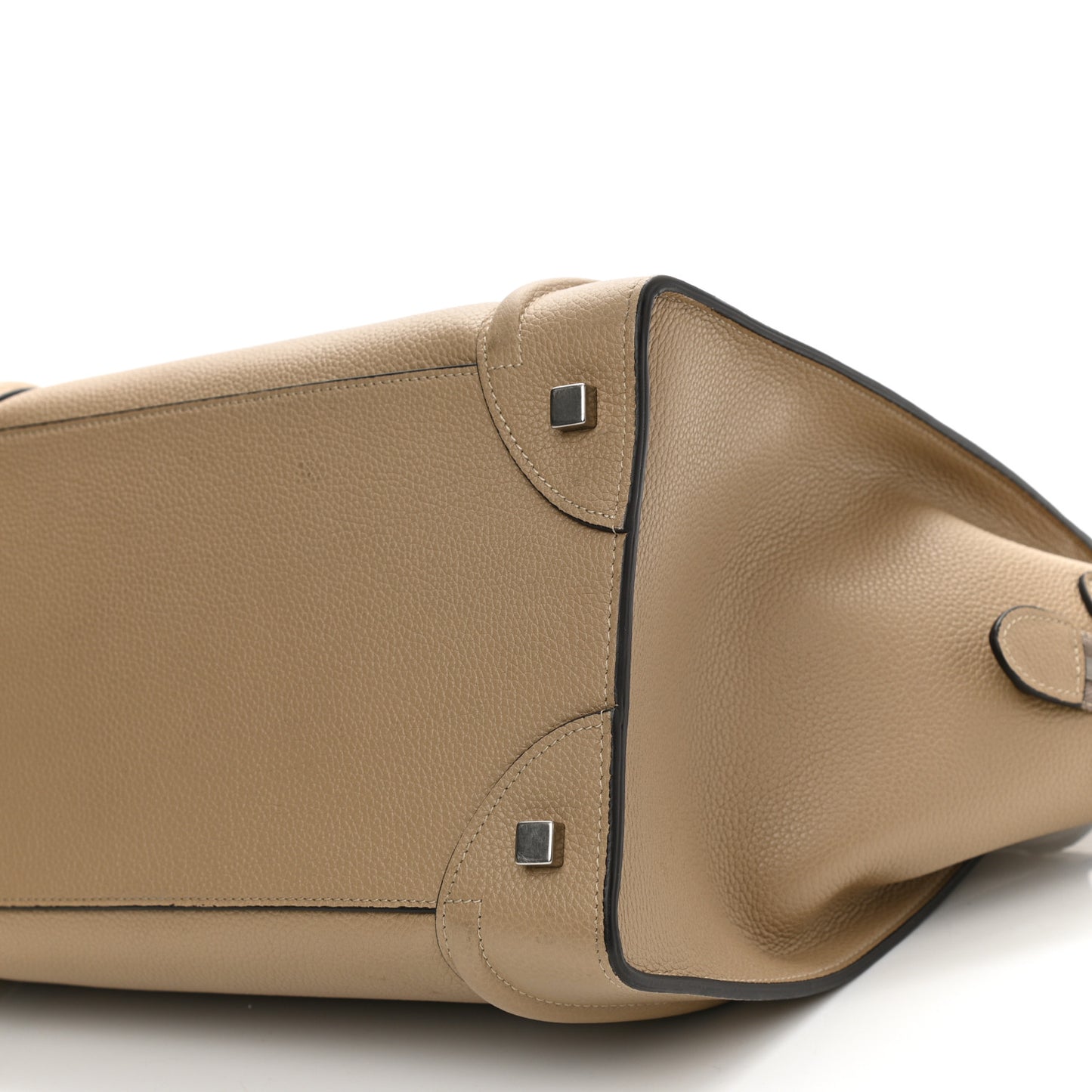 Drummed Calfskin Mini Luggage Dune