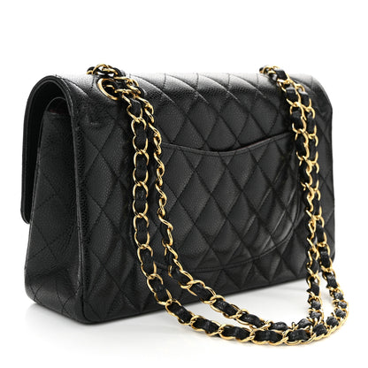 Chanel Caviar Quilted Medium Double Flap Black 3 of 11