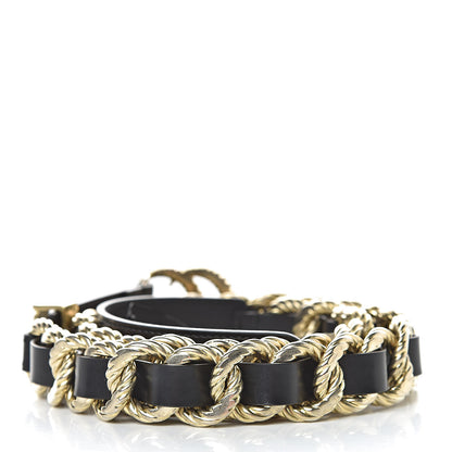 Gucci Calfskin Torchon Double G Chain 25mm Belt 85 34 Black 3 of 6