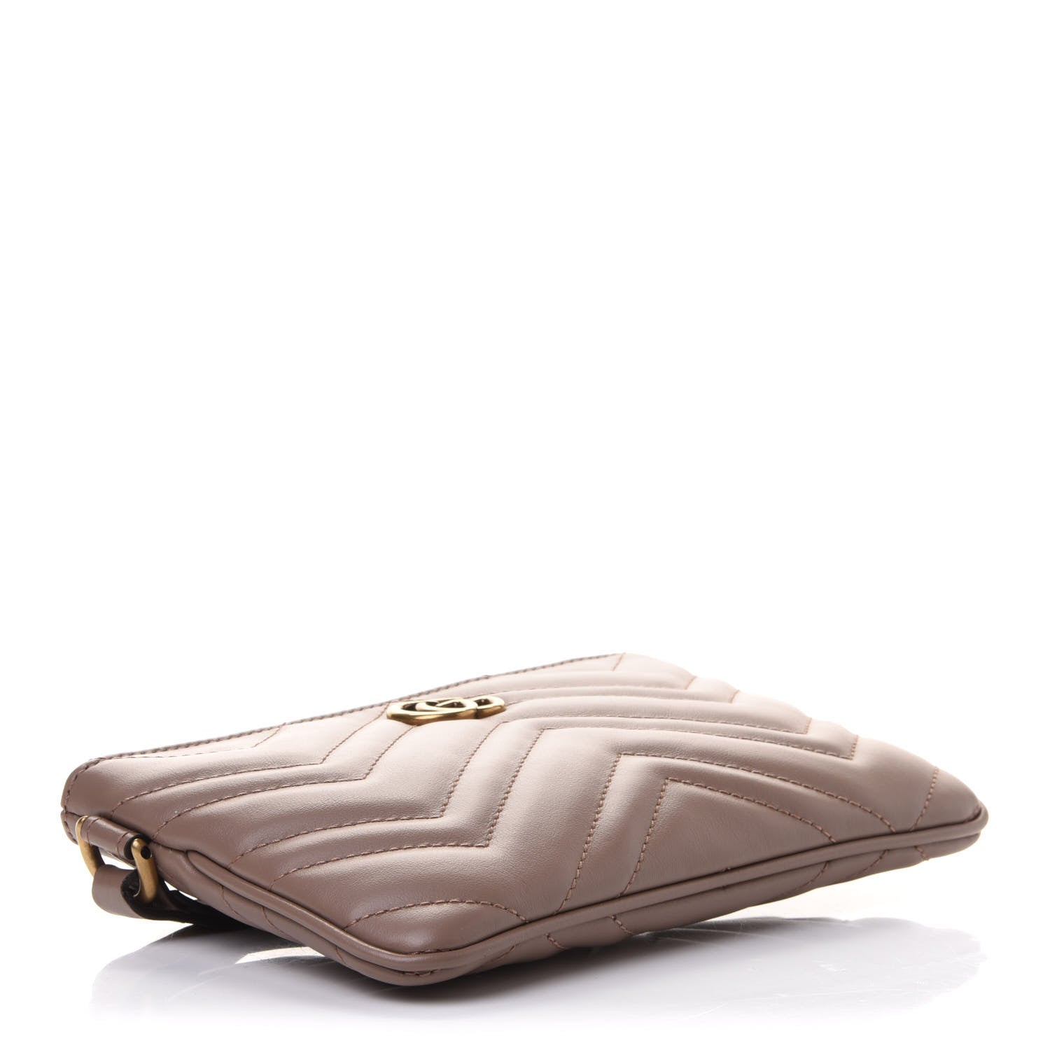 Gucci Calfskin Matelasse GG Marmont Wrist Wallet Porcelain Rose 4 of 9