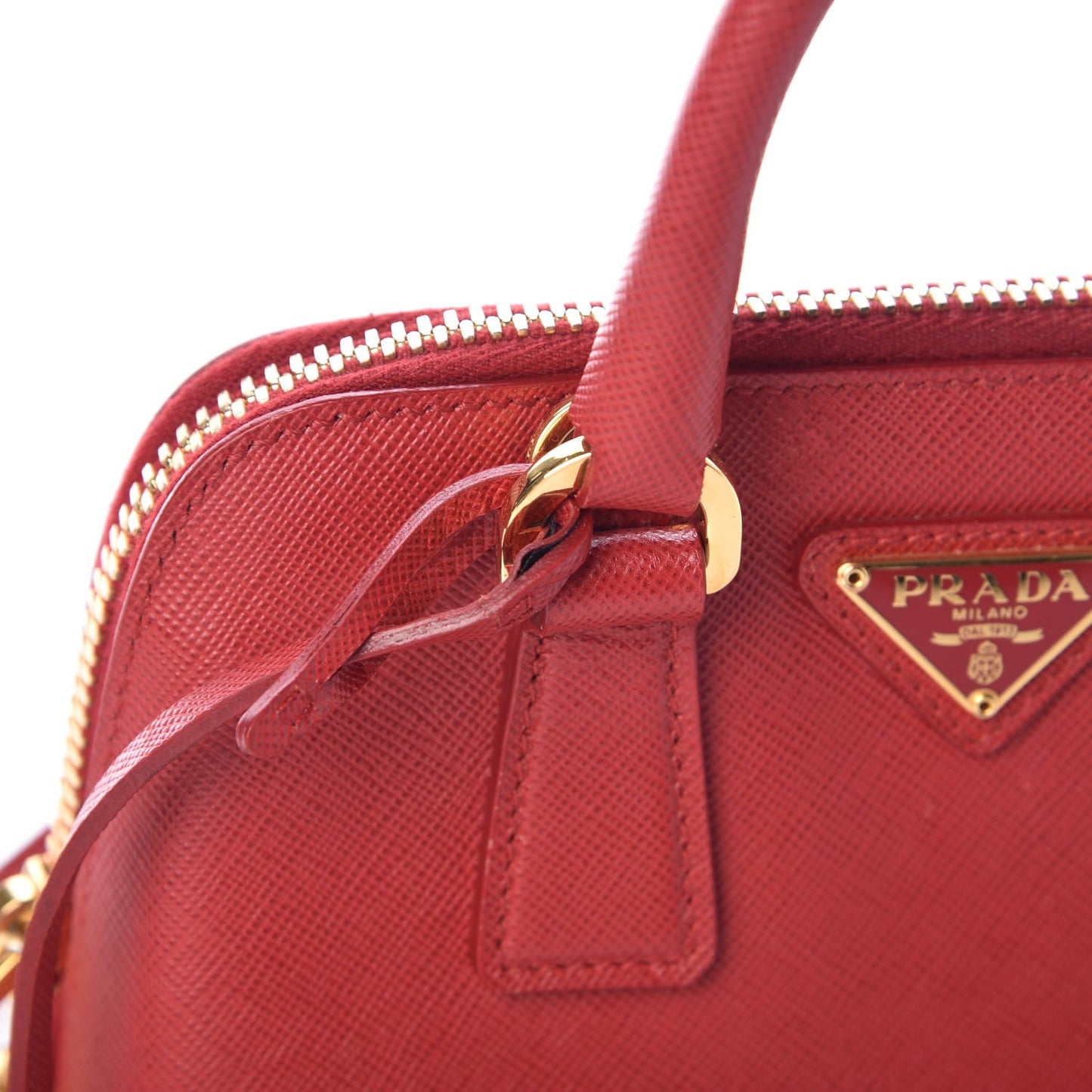 Saffiano Lux Mini Promenade Tote Fuoco