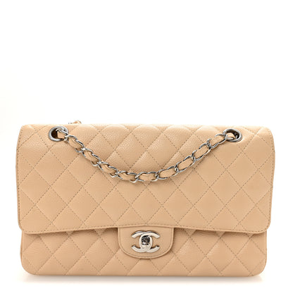 Chanel Caviar Quilted Medium Double Flap Beige Clair 1 of 10