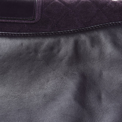 Chanel Suede Union Jack Jumbo Mademoiselle Flap Purple 13 of 14