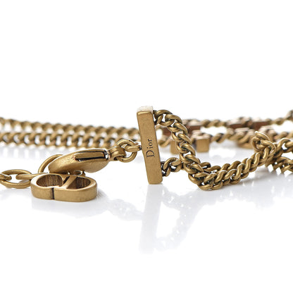 Christian Dior Metal J'Adior Choker Necklace Aged Gold 4 of 5