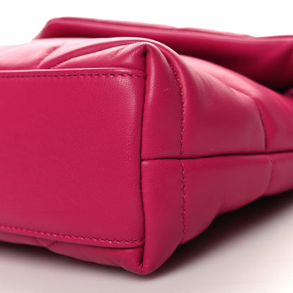 Saint Laurent Lambskin Quilted Toy Loulou Puffer Monogram Chain Satchel Bubblegum 10 of 10