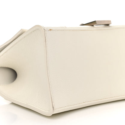Balenciaga Grained Calfskin Small Hourglass Top Handle Bag White 9 of 15