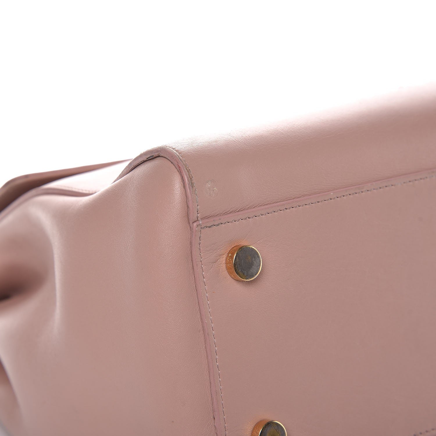 Saint Laurent Calfskin Medium Moujik Top Handle Bag Pale Blush 8 of 17
