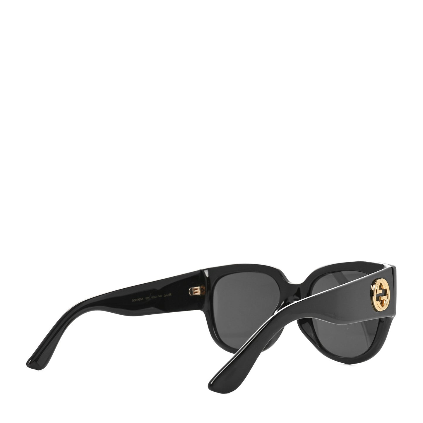 Acetate Square Frame Sunglasses GG0142SA Black