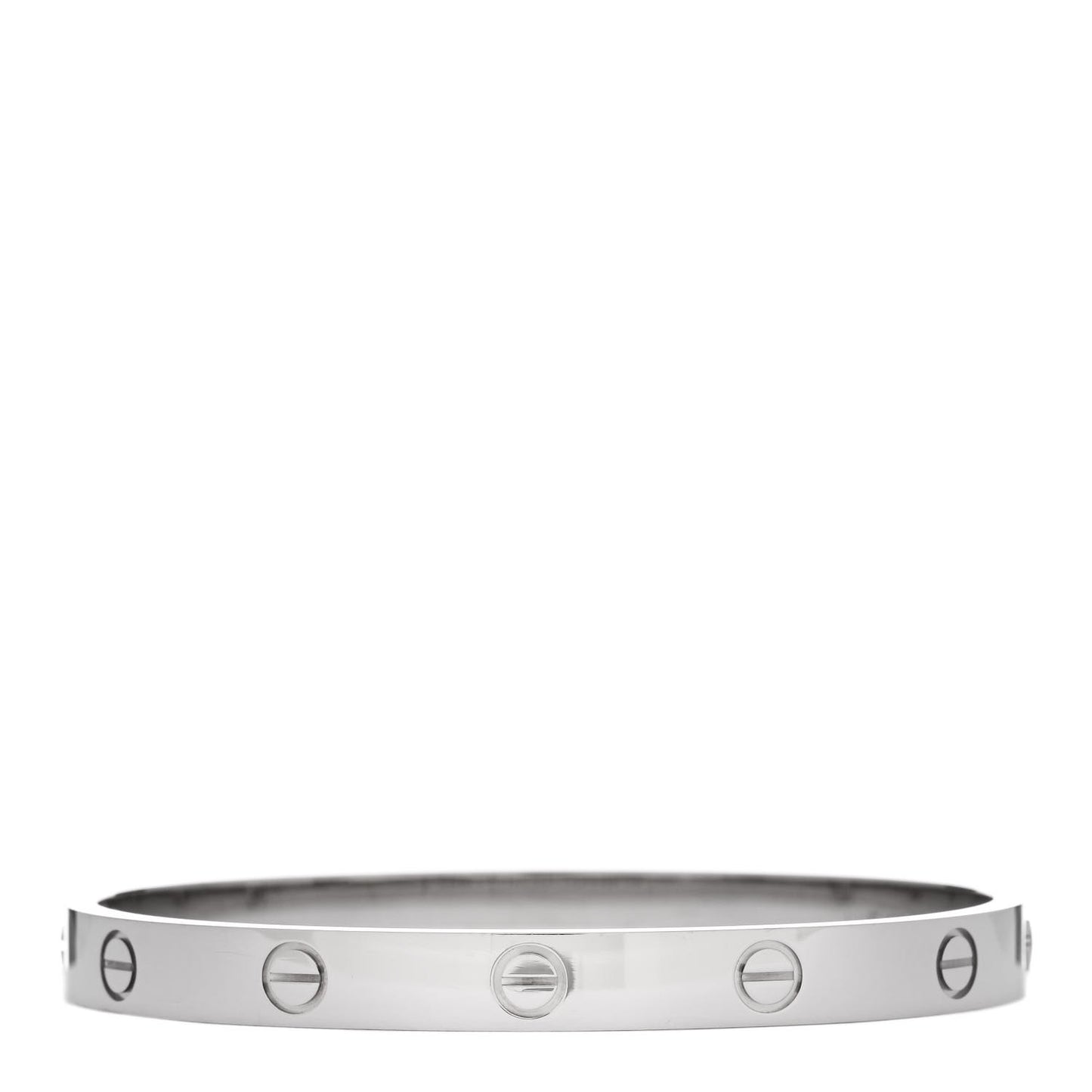 18K White Gold LOVE Bracelet 17