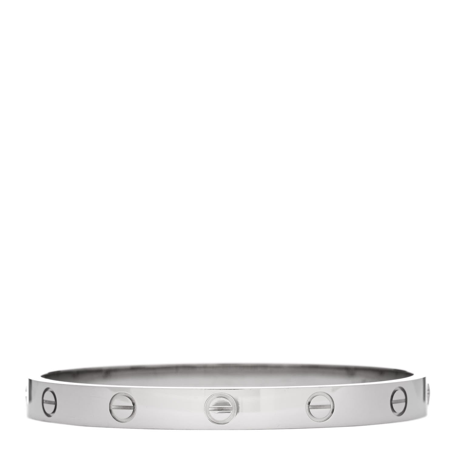Cartier 18K White Gold LOVE Bracelet 17 2 of 6